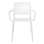 WestinTrends Playa Outdoor Stackable Polypropylene Plastic Resin Dining Armchairs (Set of 4)