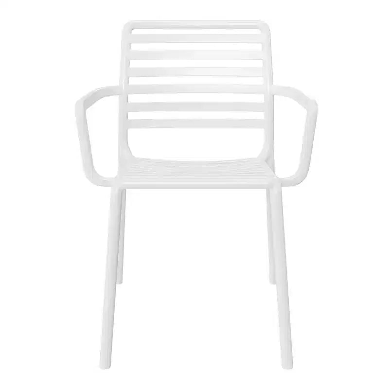 WestinTrends Playa Outdoor Stackable Polypropylene Plastic Resin Dining Armchairs (Set of 4)