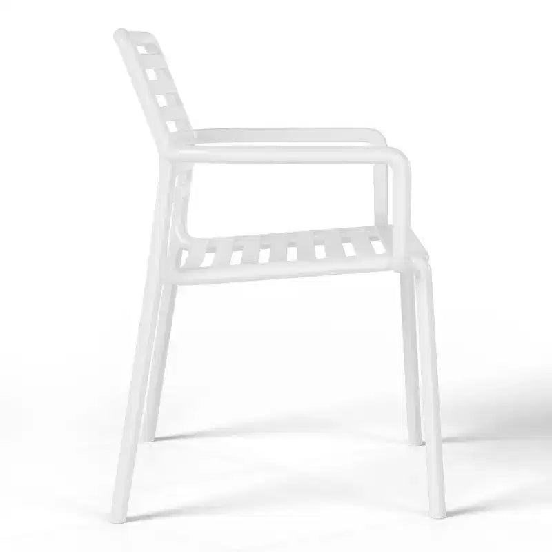 WestinTrends Playa Outdoor Stackable Polypropylene Plastic Resin Dining Armchairs (Set of 4)