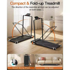 Tapis roulant Akluer Walking Pad con inclinazione, 2-in-1 tapis roulant da scrivania e massaggiatore piedi, tapis roulant silenzioso da 2,5 HP con braccioli, telecomando con display LED per ufficio domestico