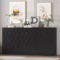 9 Drawer Dresser, 63 Dresser for Bedroom with Power Outlet, Modern Drawer for Hallway, Living Room
