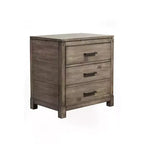 Alpine Furniture,Sydney 2 Drawer Nightstand, Weathered Grey