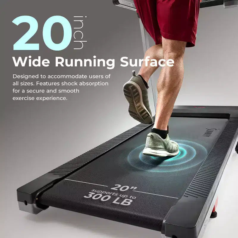 Tapis Roulant Pieghevole Intelligente Sunny Health & Fitness con 15 Livelli di Inclinazione Automatica, Nastro da Corsa Largo 50 cm e Connettività all'App SunnyFit tramite Bluetooth