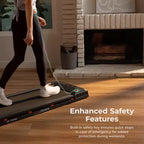 Tapis Roulant Intelligente Camminata Sunny Health & Fitness Treadpad 100 con Wi-Fi, Bluetooth, Ammortizzazione e Design Pieghevole Sotto Scrivania