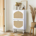 Karl Home 2 cassetti a ribalta bianco truciolare 98cm L Scarpiera