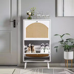 Karl Home 2 cassetti a ribalta bianco truciolare 98cm L Scarpiera