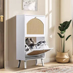 Karl Home 2 cassetti a ribalta bianco truciolare 98cm L Scarpiera