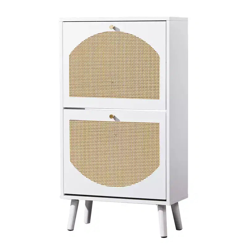 Karl Home 2 cassetti a ribalta bianco truciolare 98cm L Scarpiera