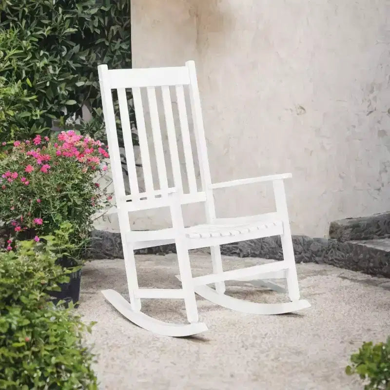 Karl Home | Sedia a dondolo da esterno in legno massello