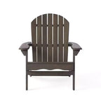 GDFStudio Jasper Outdoor Acacia Wood 5 Piece Adirondack Chair and Fire Pit Table Set