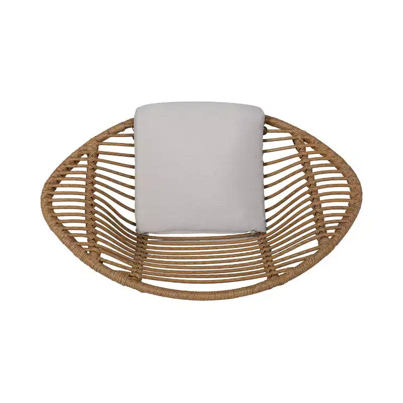 Christopher Knight Home San Antonio sedie da esterno in vimini intrecciato con cuscini (set di 2)