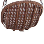 Cesto sospeso Courtyard Casual Princeton – Telaio in acciaio marrone con tessuto in Poly tinto in massa