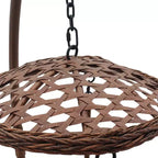 Cesto sospeso Courtyard Casual Princeton – Telaio in acciaio marrone con tessuto in Poly tinto in massa