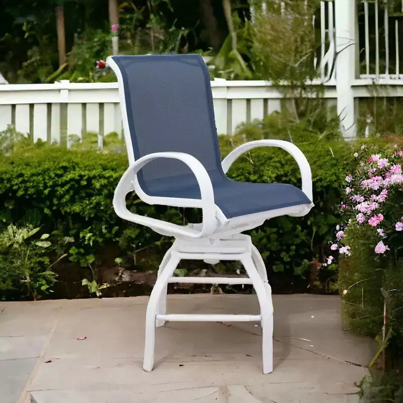 Courtyard Casual Santa Fe Sling Swivel Balcony Stool