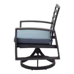 Courtyard Casual Cabo Alum Swivel Rocker Aluminum Frame with Sunbrella Cushions