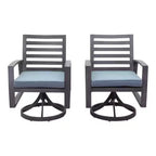 Courtyard Casual Cabo Alum Swivel Rocker Aluminum Frame with Sunbrella Cushions