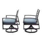 Courtyard Casual Cabo Alum Swivel Rocker Aluminum Frame with Sunbrella Cushions