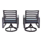 Courtyard Casual Cabo Alum Swivel Rocker Aluminum Frame with Sunbrella Cushions