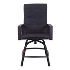 Horizon Balcony Padded Sling Swivel Stool Alum frame in powder coating.