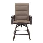 Courtyard Casual Madison Balcony Padded Sling Swivel Stool Alum frame in powder coating