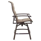 Courtyard Casual Madison Balcony Padded Sling Swivel Stool Alum frame in powder coating
