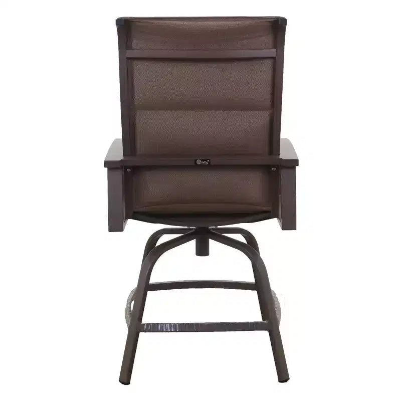 Courtyard Casual Madison Balcony Padded Sling Swivel Stool Alum frame in powder coating