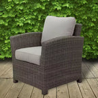 Poltrona Club Courtyard Casual Capri in acrilico tinto in massa con trattamento DWR EverBloc