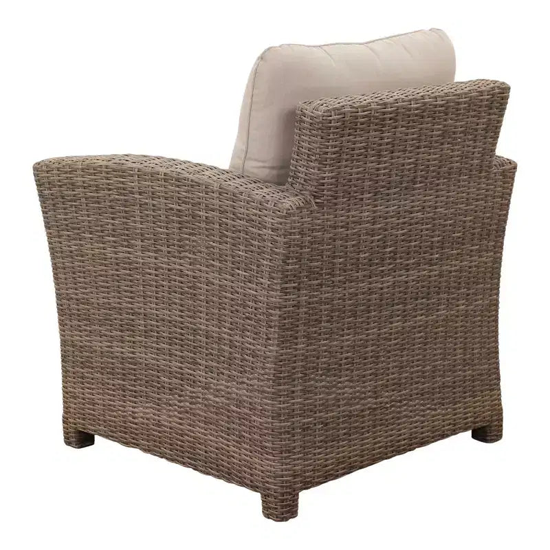 Poltrona Club Courtyard Casual Capri in acrilico tinto in massa con trattamento DWR EverBloc