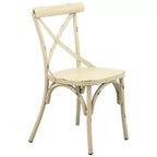 Courtyard Casual Brookwood X Back Chair Alum in Hand Brushed Finish Price is for a Pack of 2