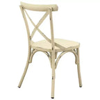 Courtyard Casual Brookwood X Back Chair Alum in Hand Brushed Finish Price is for a Pack of 2