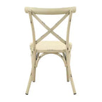 Courtyard Casual Brookwood X Back Chair Alum in Hand Brushed Finish Price is for a Pack of 2