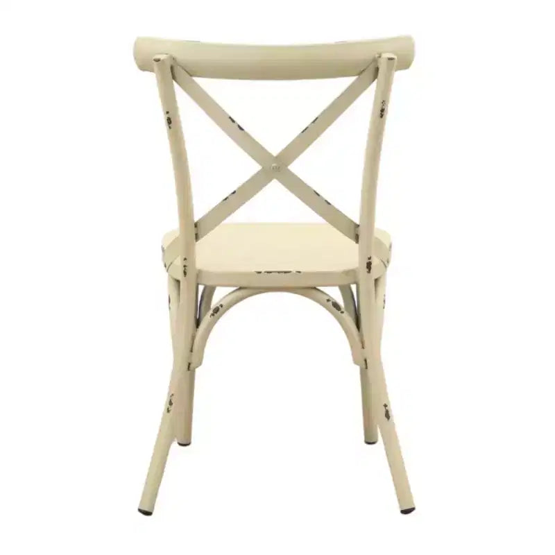 Courtyard Casual Brookwood X Back Chair Alum in Hand Brushed Finish Price is for a Pack of 2