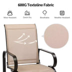 Karl Home | Iron Frame Textilene-clothed Patio Glider