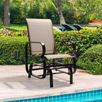 Karl Home | Iron Frame Textilene-clothed Patio Glider