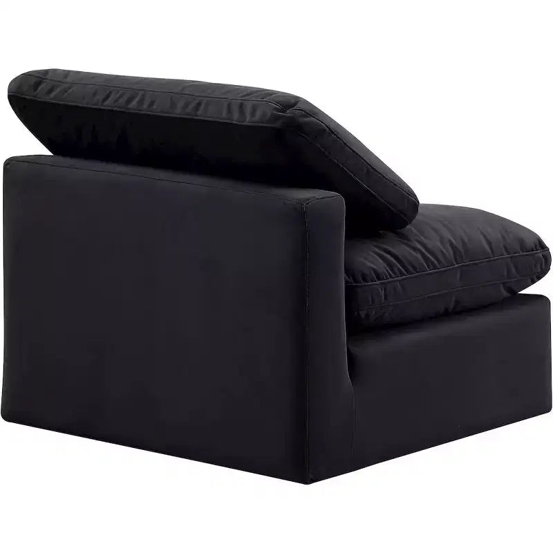 Meridian Furniture Sedia Senza Braccioli in Velluto Indulge