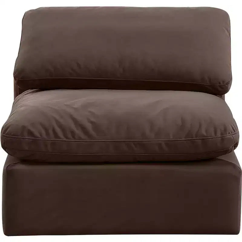 Meridian Furniture Sedia Senza Braccioli in Velluto Indulge