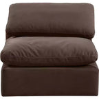 Meridian Furniture Sedia Senza Braccioli in Velluto Indulge