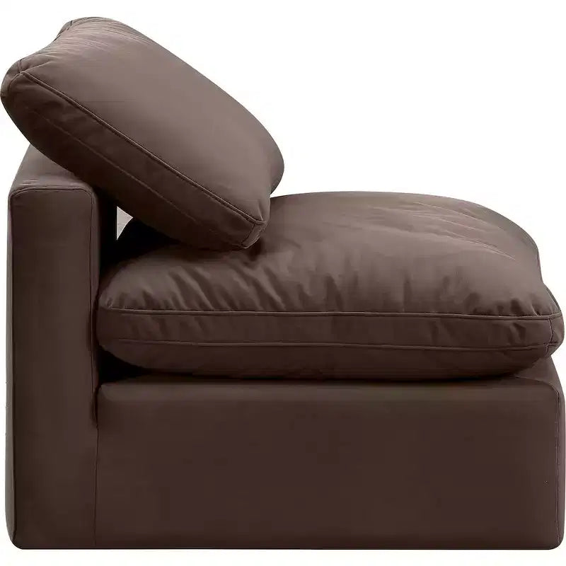 Meridian Furniture Sedia Senza Braccioli in Velluto Indulge