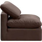 Meridian Furniture Sedia Senza Braccioli in Velluto Indulge