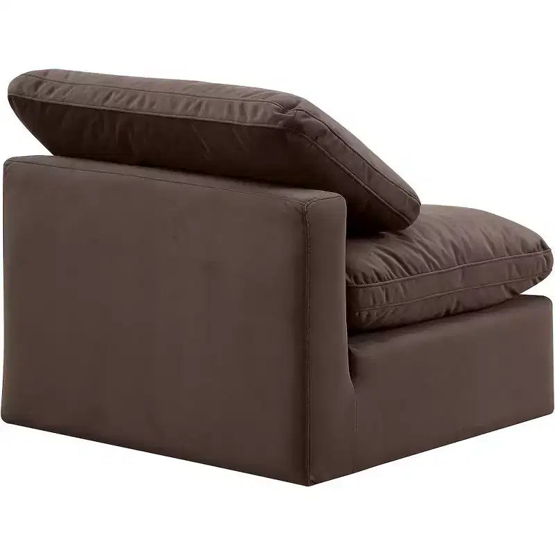 Meridian Furniture Sedia Senza Braccioli in Velluto Indulge