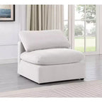 Meridian Furniture Sedia Senza Braccioli in Velluto Indulge