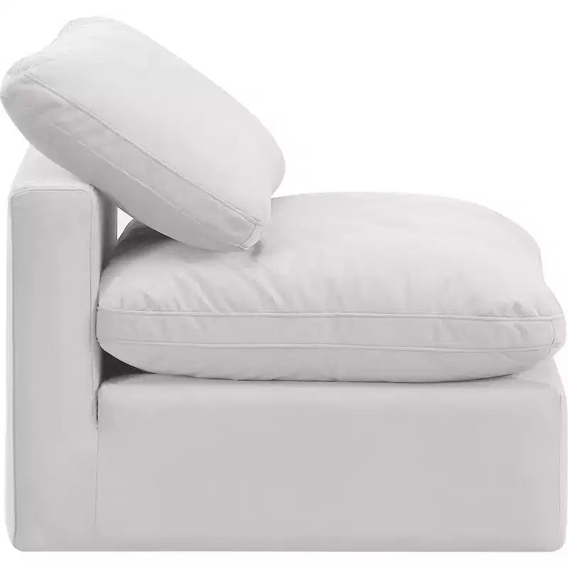 Meridian Furniture Sedia Senza Braccioli in Velluto Indulge