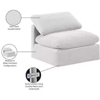 Meridian Furniture Sedia Senza Braccioli in Velluto Indulge