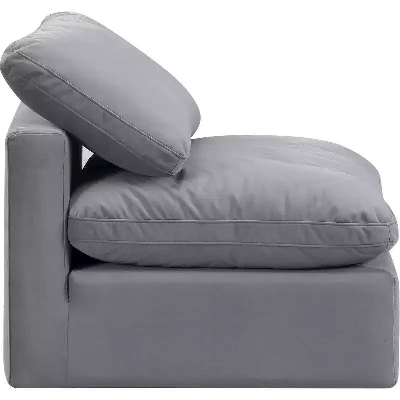 Meridian Furniture Sedia Senza Braccioli in Velluto Indulge
