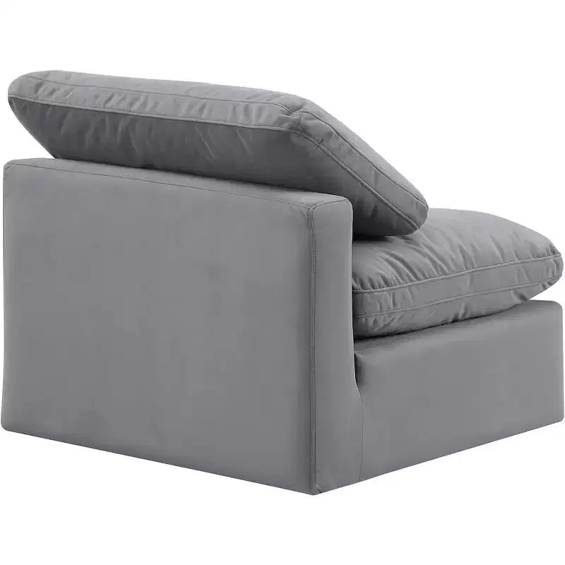 Meridian Furniture Sedia Senza Braccioli in Velluto Indulge
