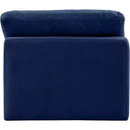 Meridian Furniture Sedia Senza Braccioli in Velluto Indulge
