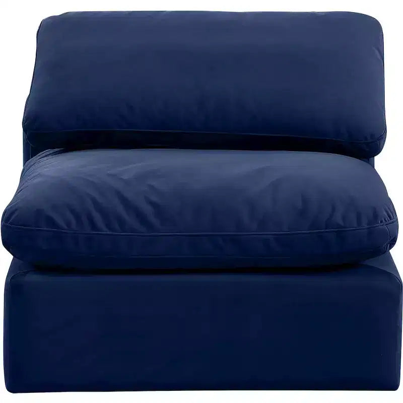 Meridian Furniture Sedia Senza Braccioli in Velluto Indulge