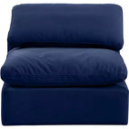 Meridian Furniture Sedia Senza Braccioli in Velluto Indulge
