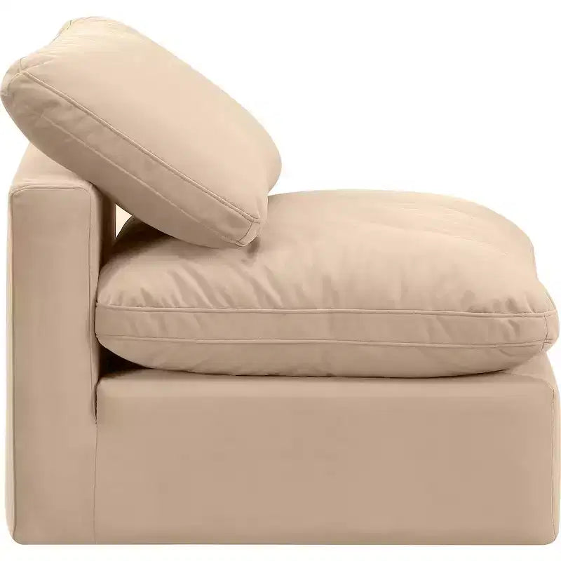 Meridian Furniture Sedia Senza Braccioli in Velluto Indulge