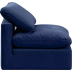 Meridian Furniture Sedia Senza Braccioli in Velluto Indulge